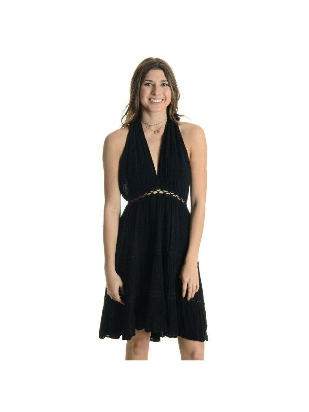 Jen's Pirate Booty Arden Halter Keyhole Neck Dress